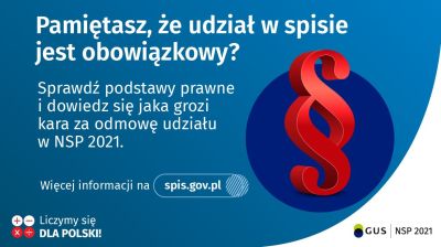 Czy pamiętasz, że udział w&nbsp;spisie powszechnym jest obowiązkowy?